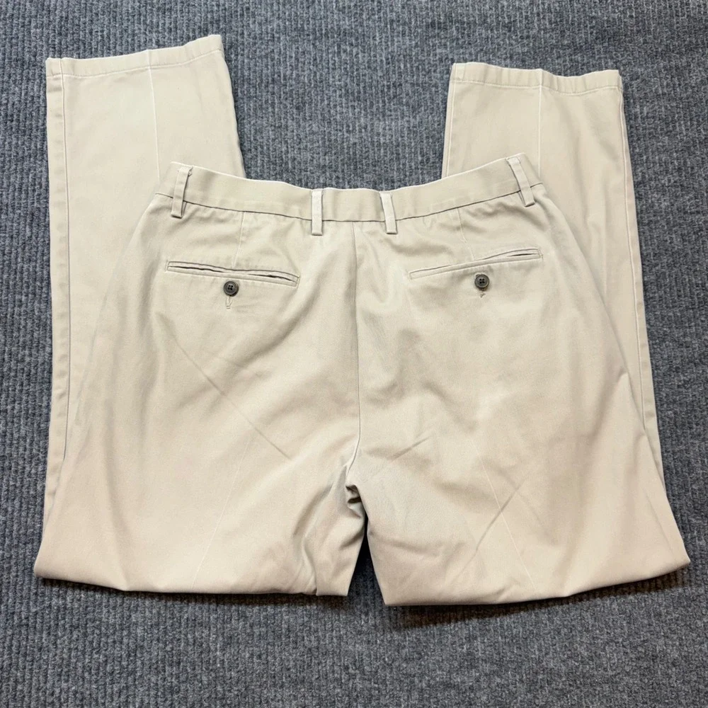 Goodthreads Mens 33x29 Khaki Beige Straight Fit Chino Pants Casual Trousers